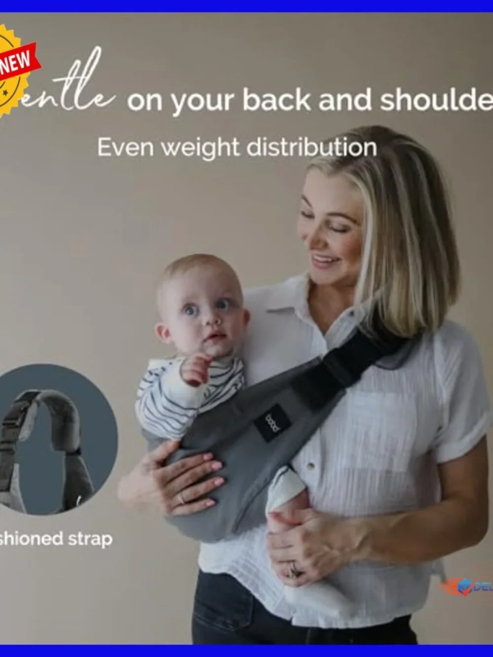 Toddler Hip Carrier Sling with Adjustable Straps, Safety Buckle, Travel Bag